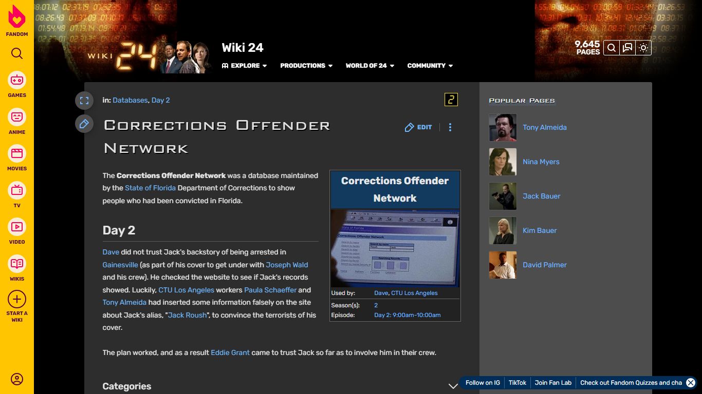 Corrections Offender Network | Wiki 24 | Fandom